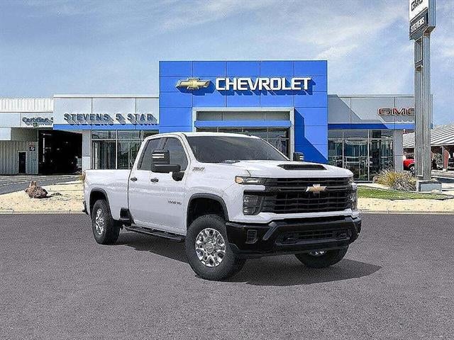 2026 Chevrolet Silverado 3500 HD WT in Summit White — front three-quarter view