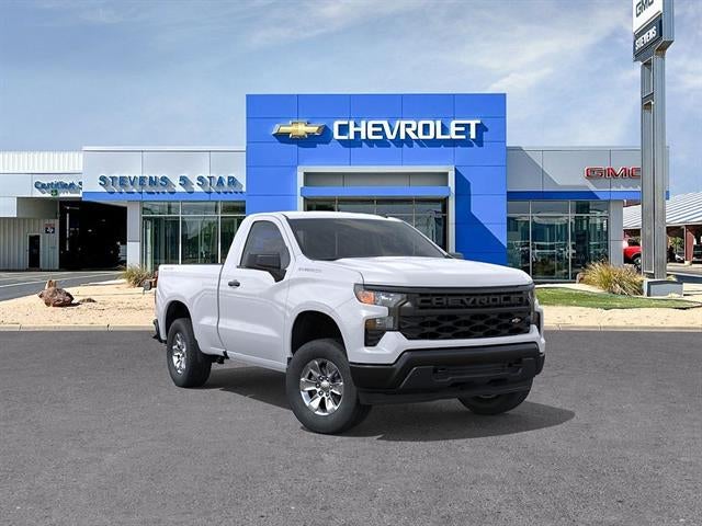 2026 Chevrolet Silverado 1500 WT in Summit White — front three-quarter view