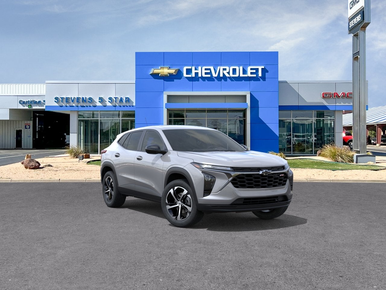 2026 Chevrolet Trax 1RS in Sterling Gray Metallic — front three-quarter view