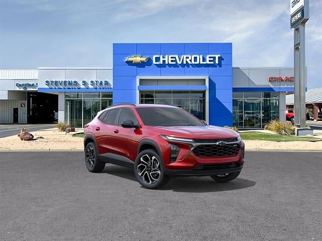 2026 Chevrolet Trax 2RS in Apex Red — front three-quarter view